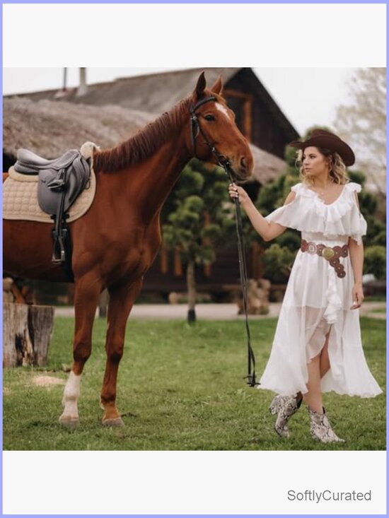 3pc Cowgirl Costume Set Felt Hat Leather Purse Belt Western Accessories Wide Brim Cowgirl Hat & Belt Set - Suede PU Leather Western  main image 2
